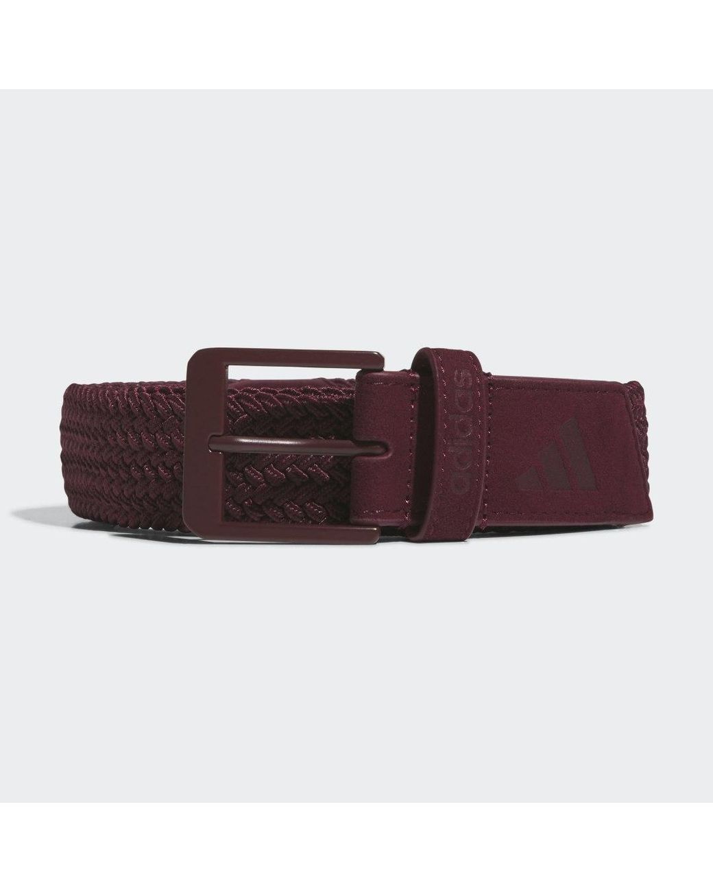 Adidas Red Braided Stretch Belt for men