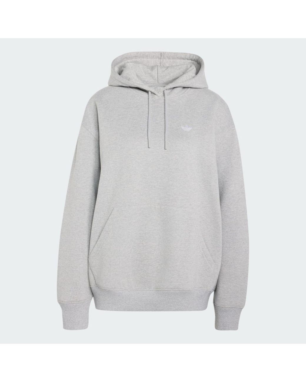 Adidas Gray Essentials Oversized Fleece Hoodie
