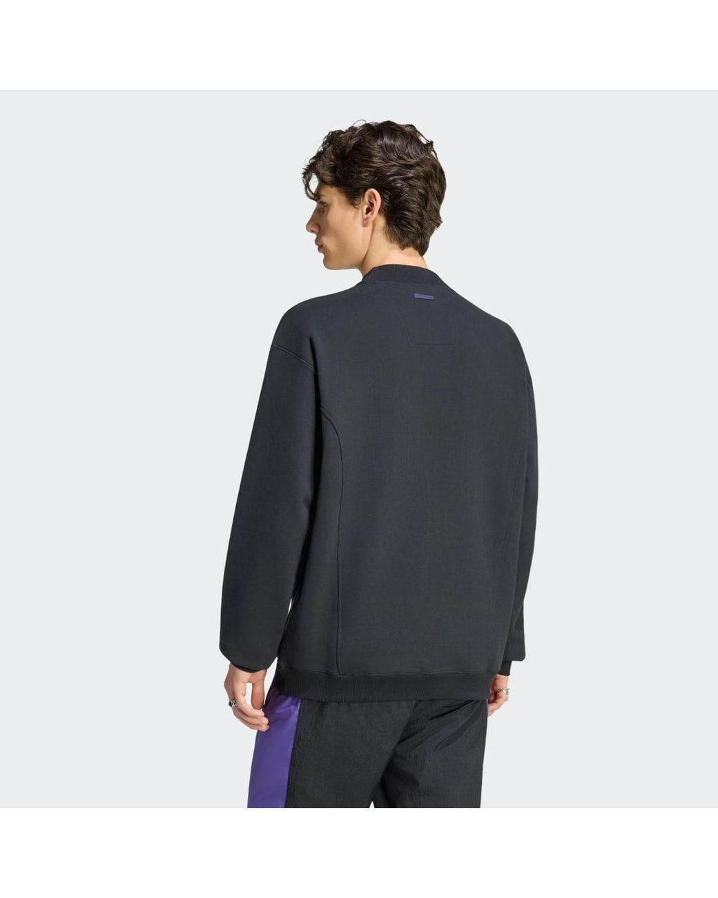 Adidas Black Real Madrid Eqt Sweatshirt for men