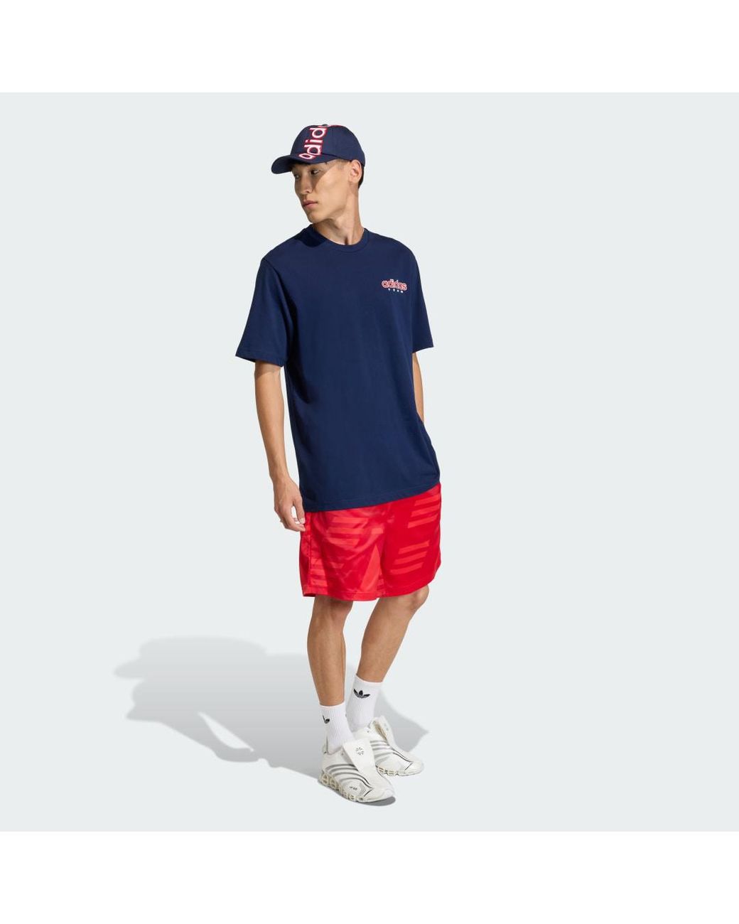 Adidas Originals Blue Gfx Tee for men