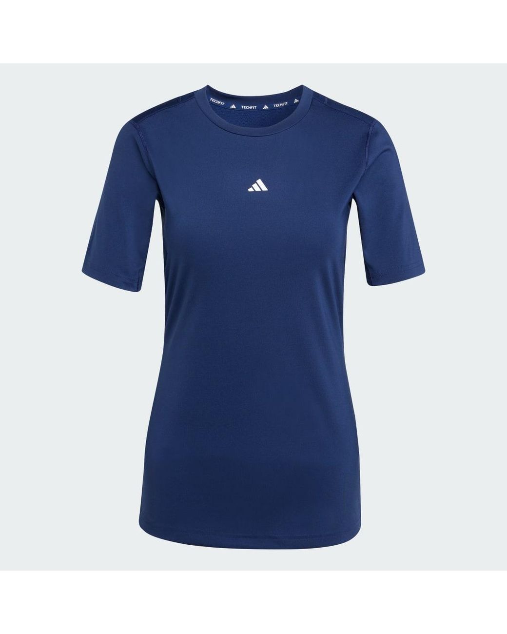 Adidas Blue Techfit Training T-Shirt