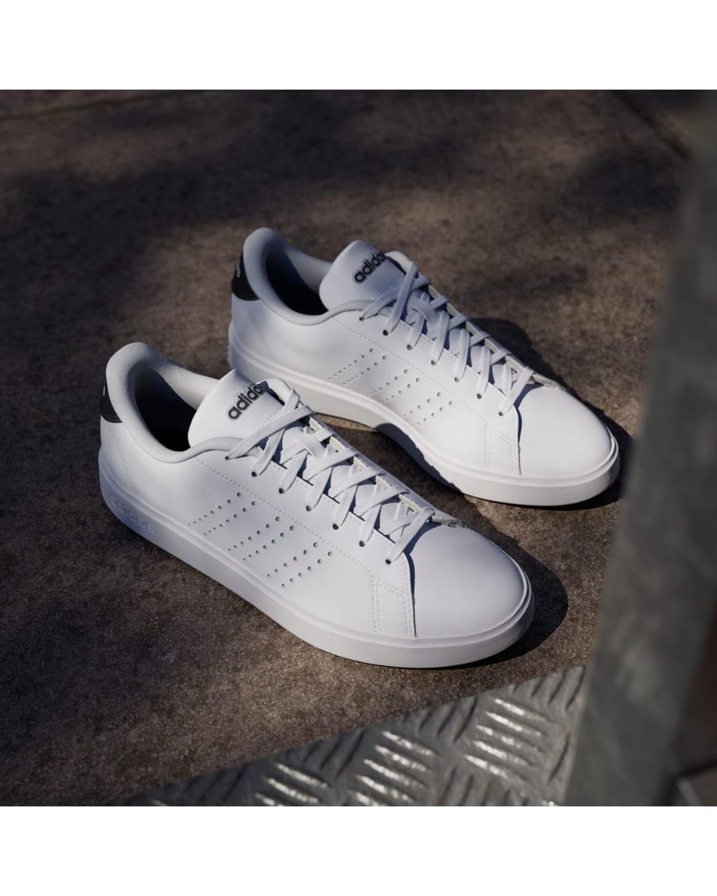 Adidas White Advantage 2.0 Shoes for men