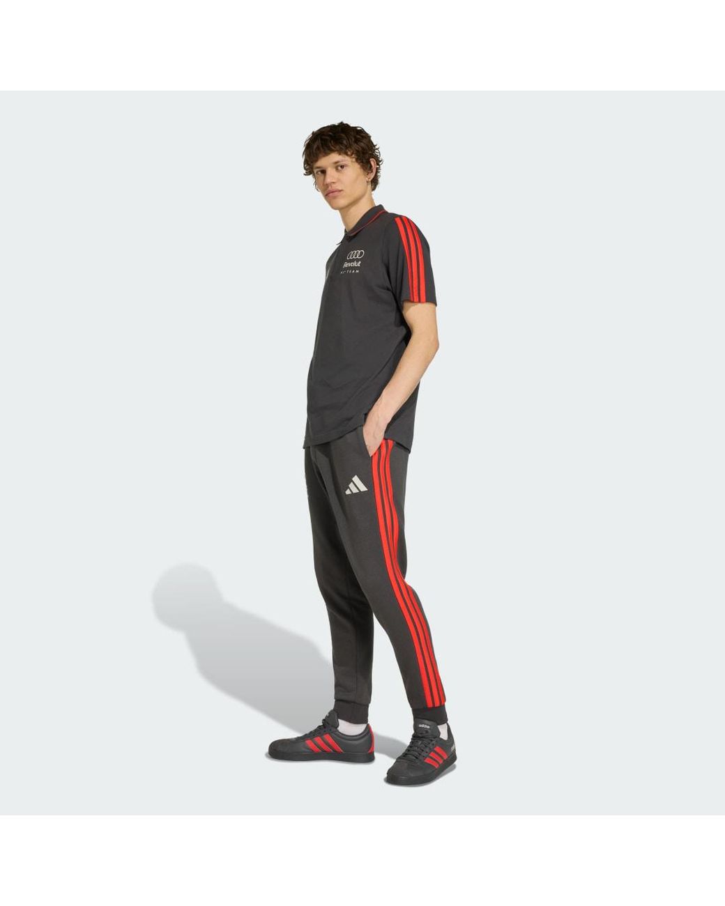 Adidas Black Audi Revolut F1 Team Dna Polo for men