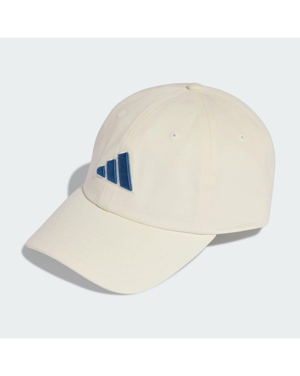 Adidas White Dad Cap Tonal Logo