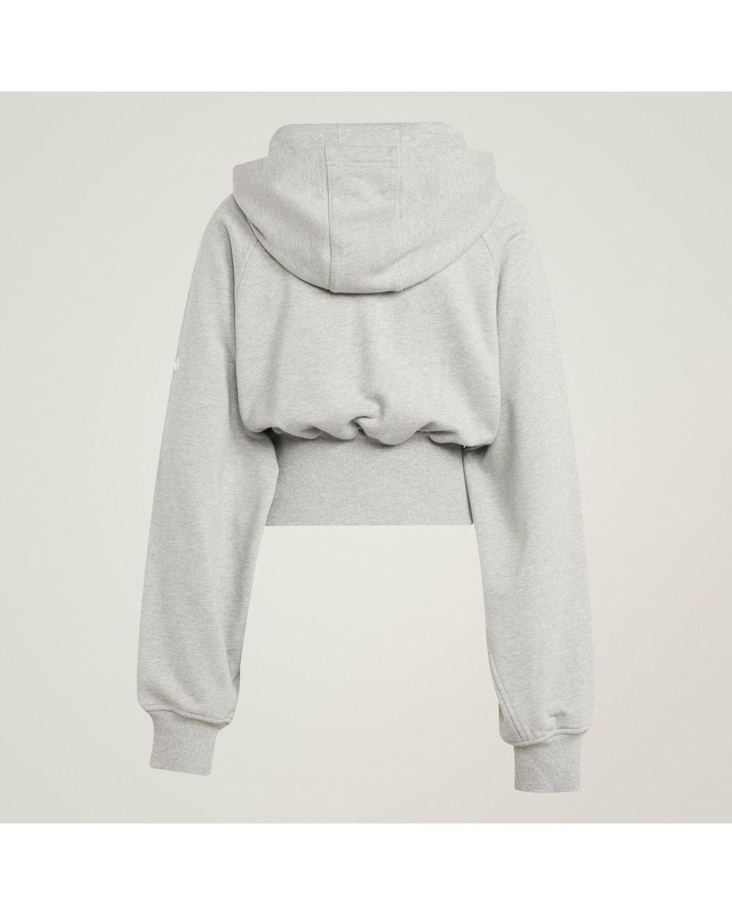 Adidas Gray By Stella Mccartney Cropped Hoodie