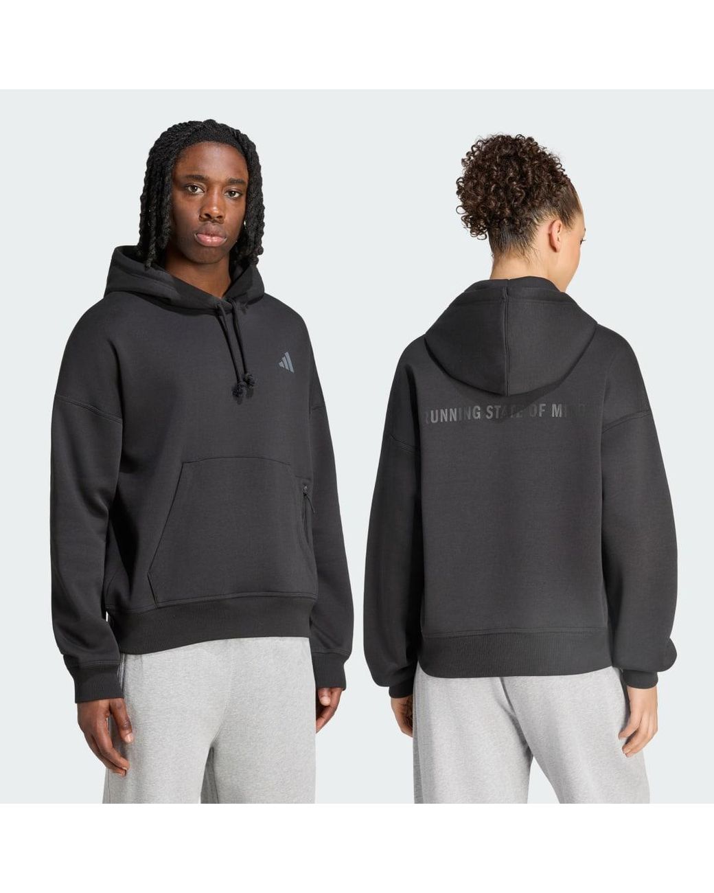 Adidas Black Adi365 Running Community Culture Hoodie