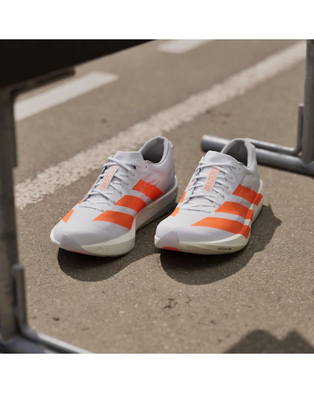 Adidas Pink Adizero Adios 9 Running Shoes for men