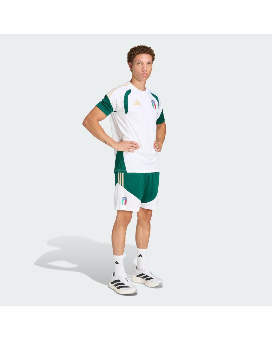 Adidas Green Italy 26 Tiro Training Shorts for men