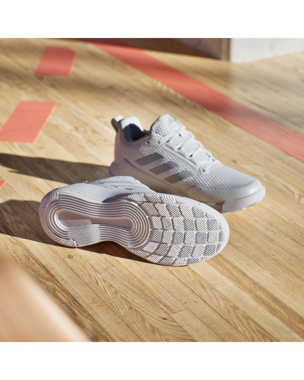 Adidas White Novaflight 2 Indoor Shoes