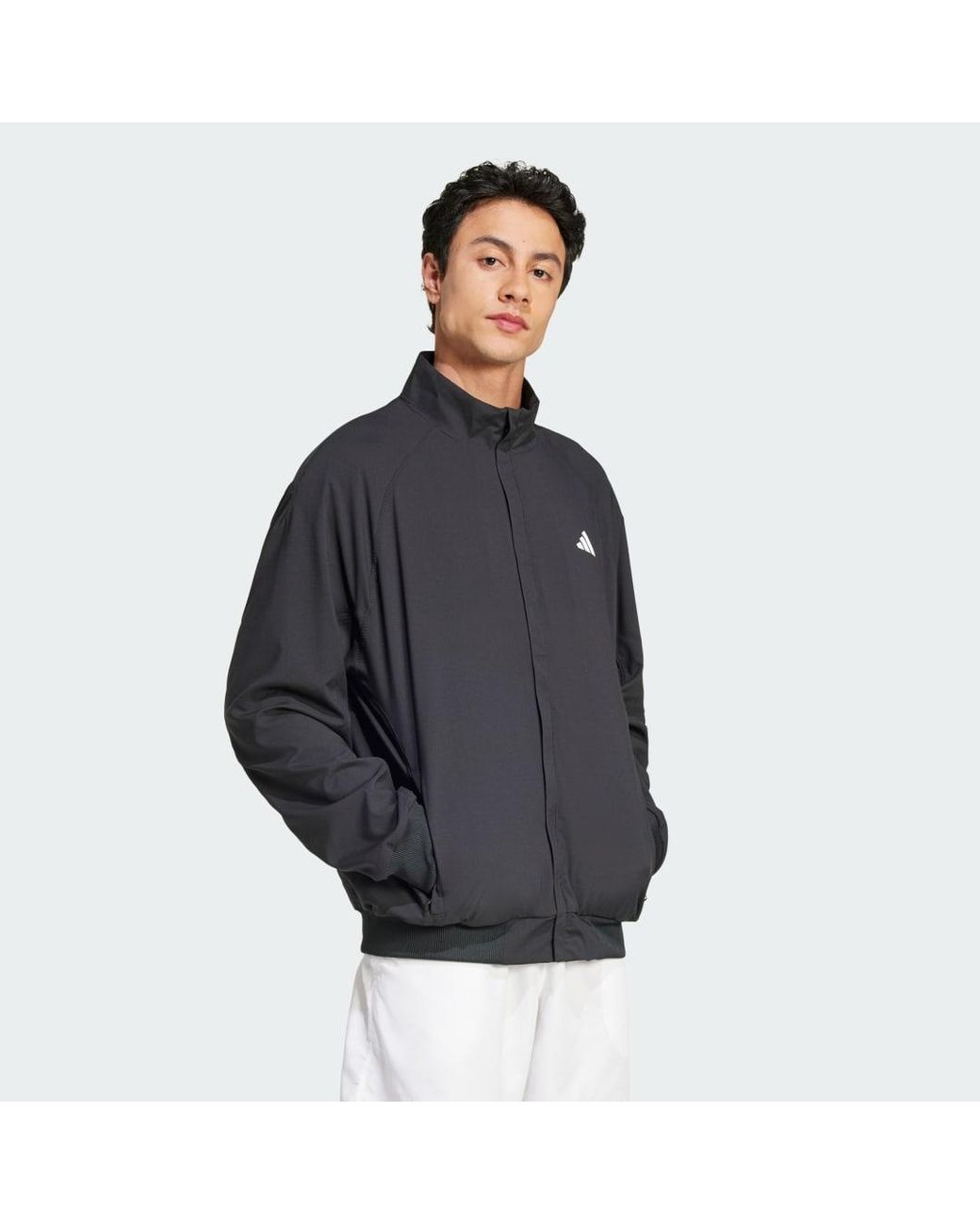 Adidas Black Tennis Walk-On Jacket for men