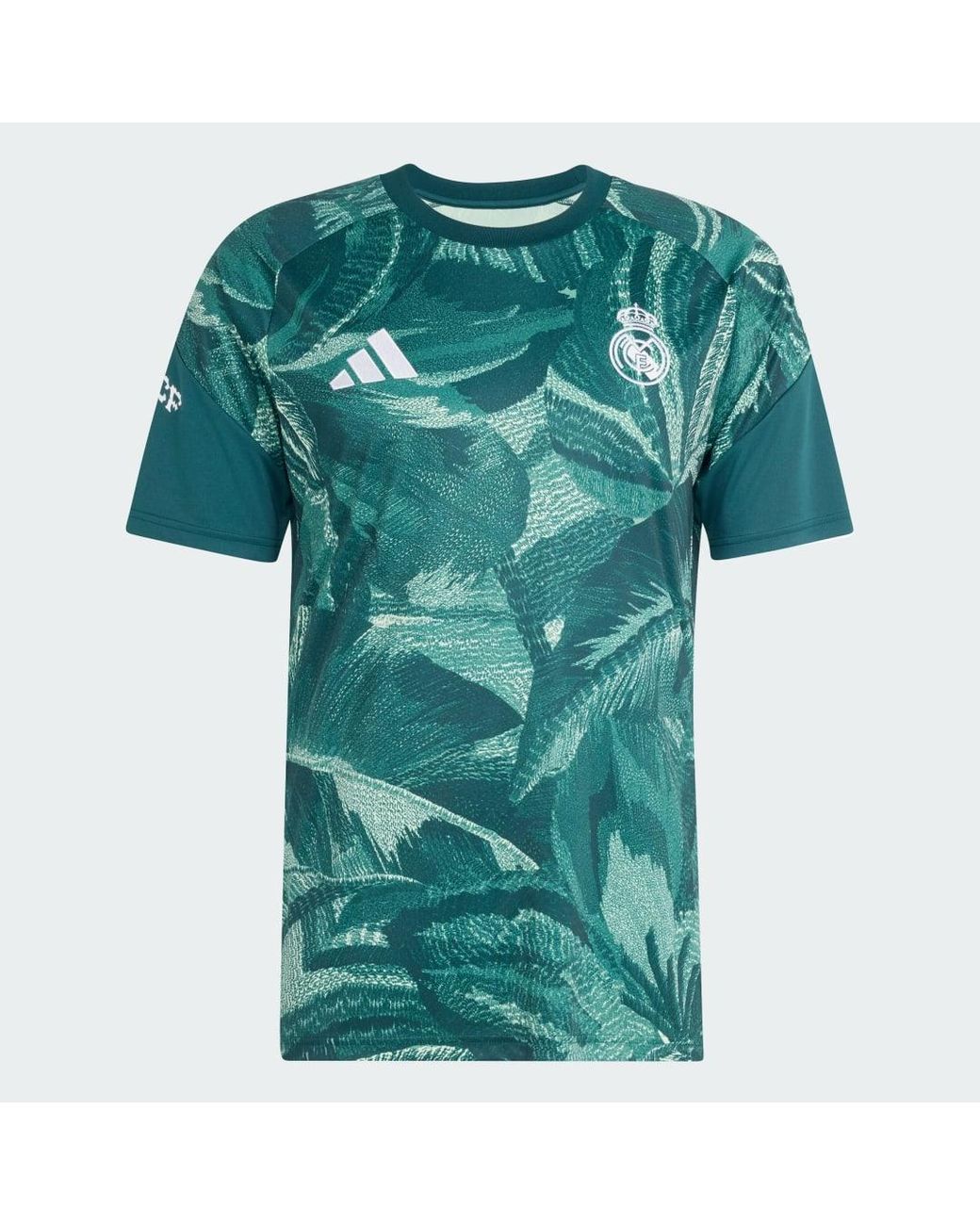 Adidas Green Real Madrid 26/27 Pre-Match Jersey for men