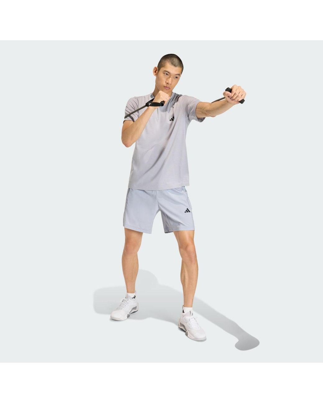 Adidas Blue Workout Essentials Base Woven Short for men