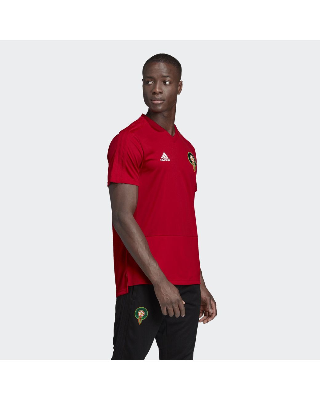 Camiseta entrenamiento Marruecos adidas de hombre de color Rojo | Lyst