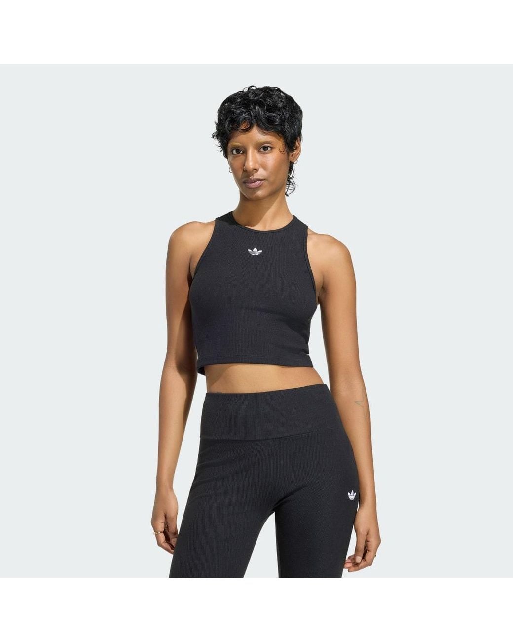 Adidas Blue Essentials Rib Tank Top
