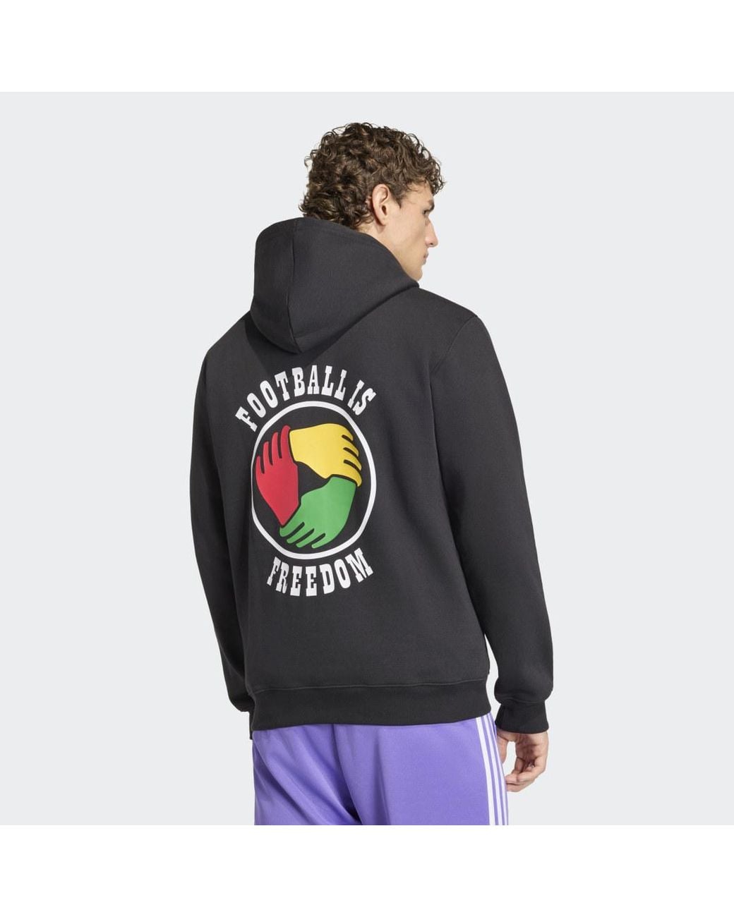 Adidas Black Bob Marley Originals Hoodie for men