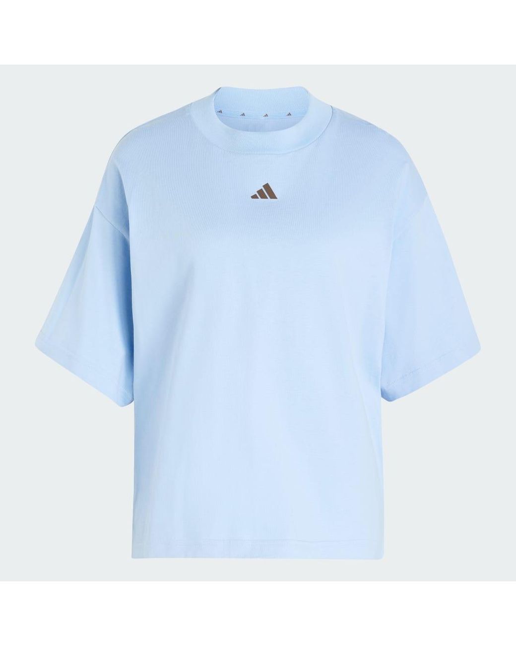 Adidas Blue 3-Stripes Studio T-Shirt