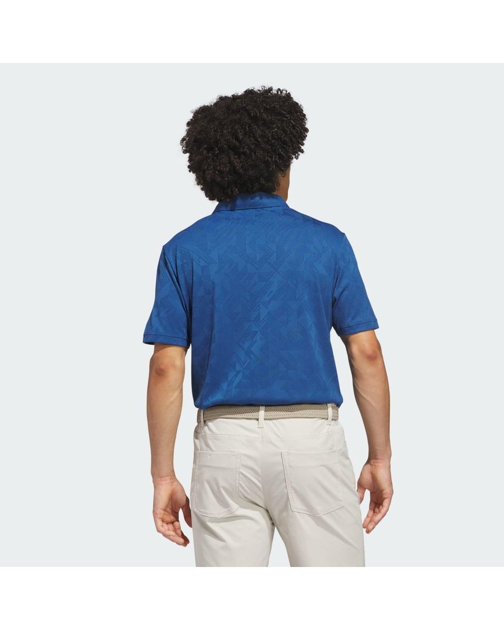 Adidas Blue Ultimate365 Jacquard Polo Shirt for men