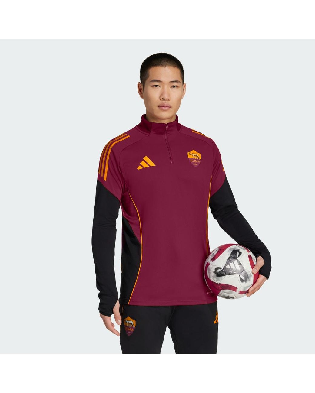Adidas Red As Roma Tiro 25 Competition Training Top for men