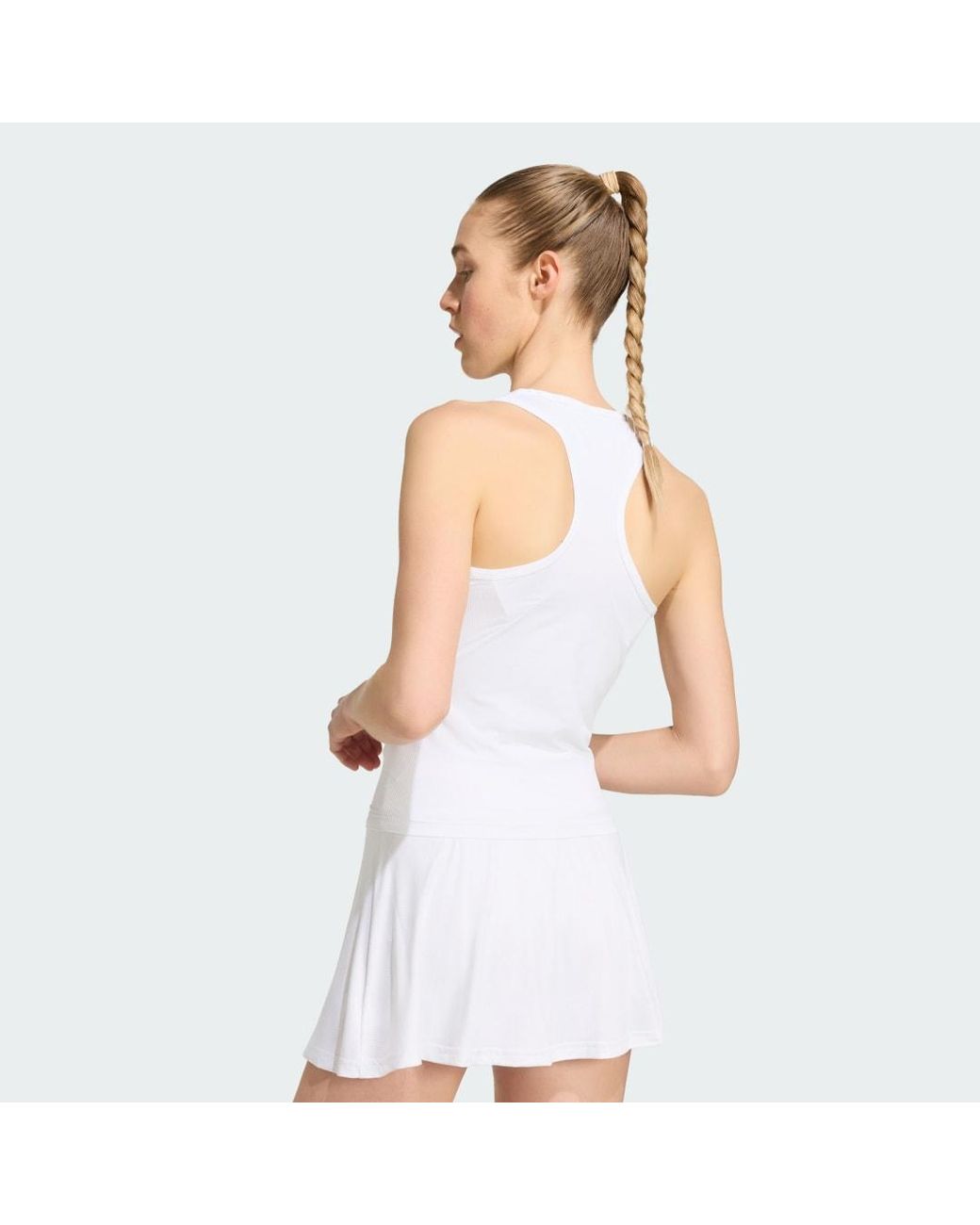 Adidas White Club Tennis Climacool Midi Tank Top