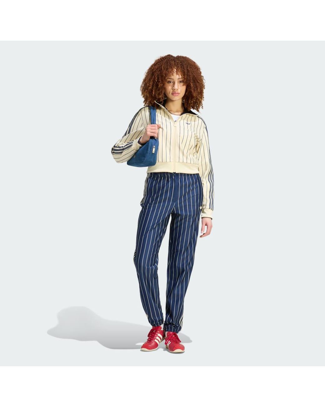 Adidas Originals Multicolor Sweatshirt Adidas Reversible Firebird Track Top Warm Vanilla/ Night