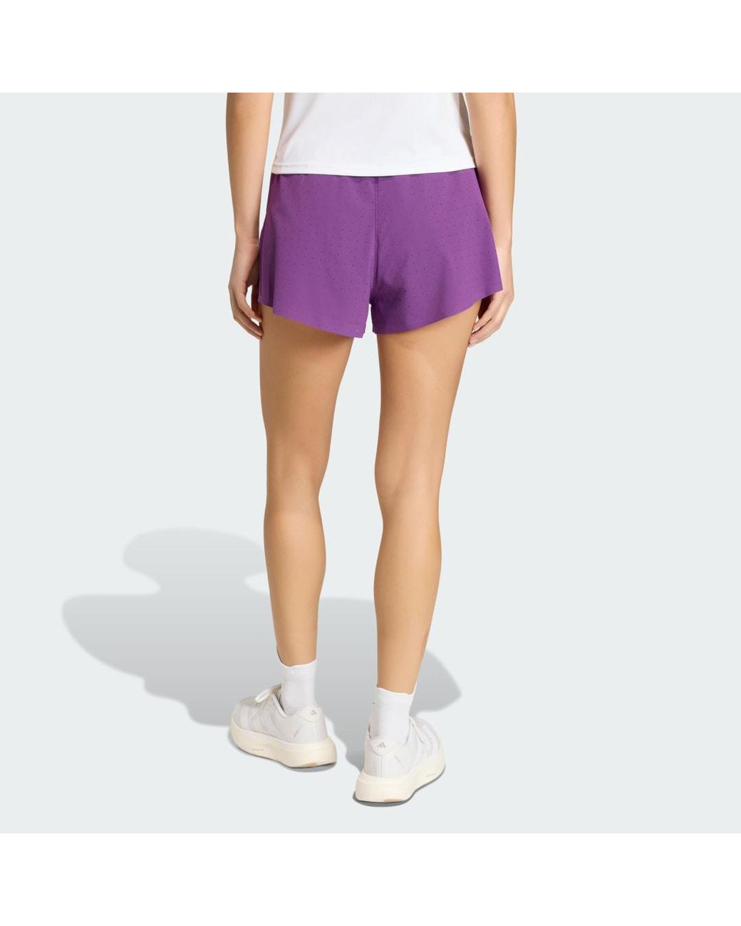 Adidas Purple Adizero Road To Records Split Shorts