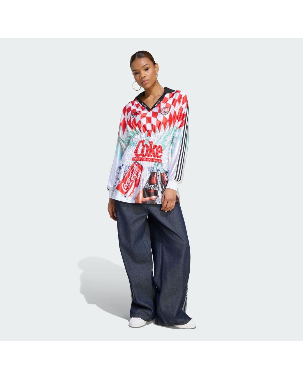 Adidas Red Adidas X Coca Cola Mash Up Smocked Jersey
