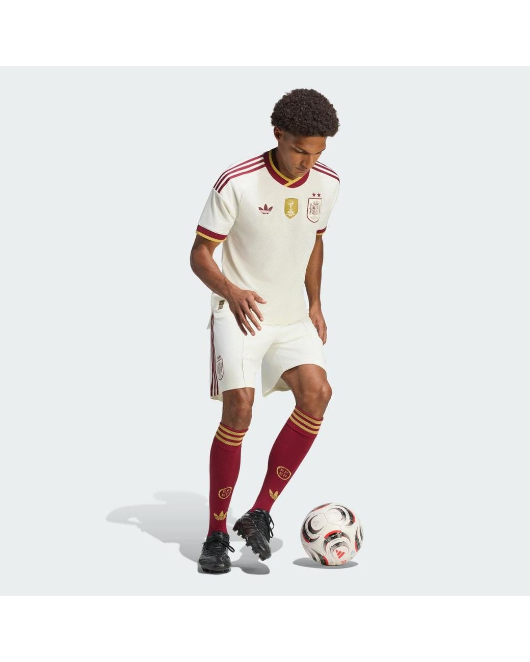 Adidas Natural Spain 26 Away Authentic Winners Jersey for men