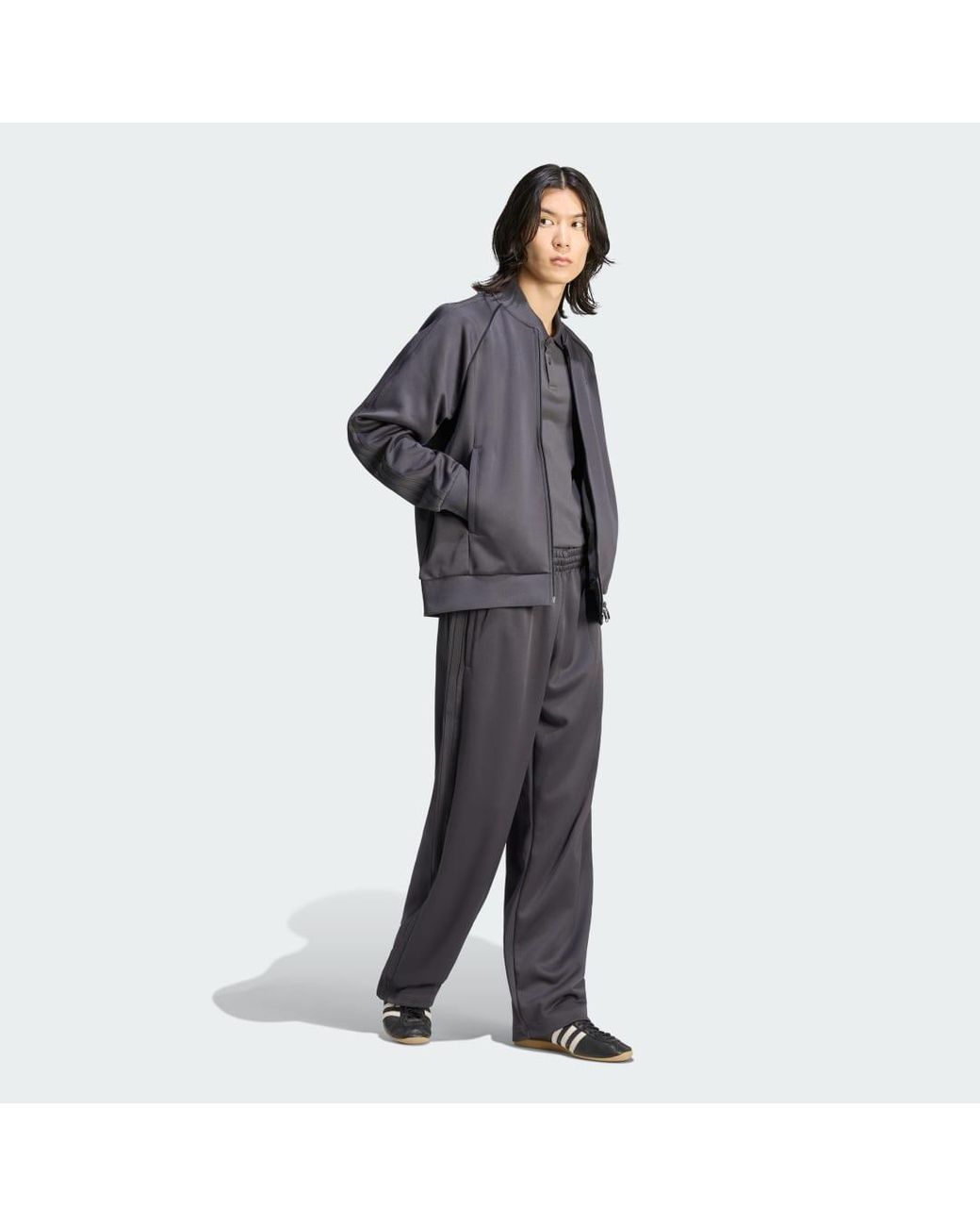 Adidas Black Sst Premium Track Tracksuit Bottoms for men