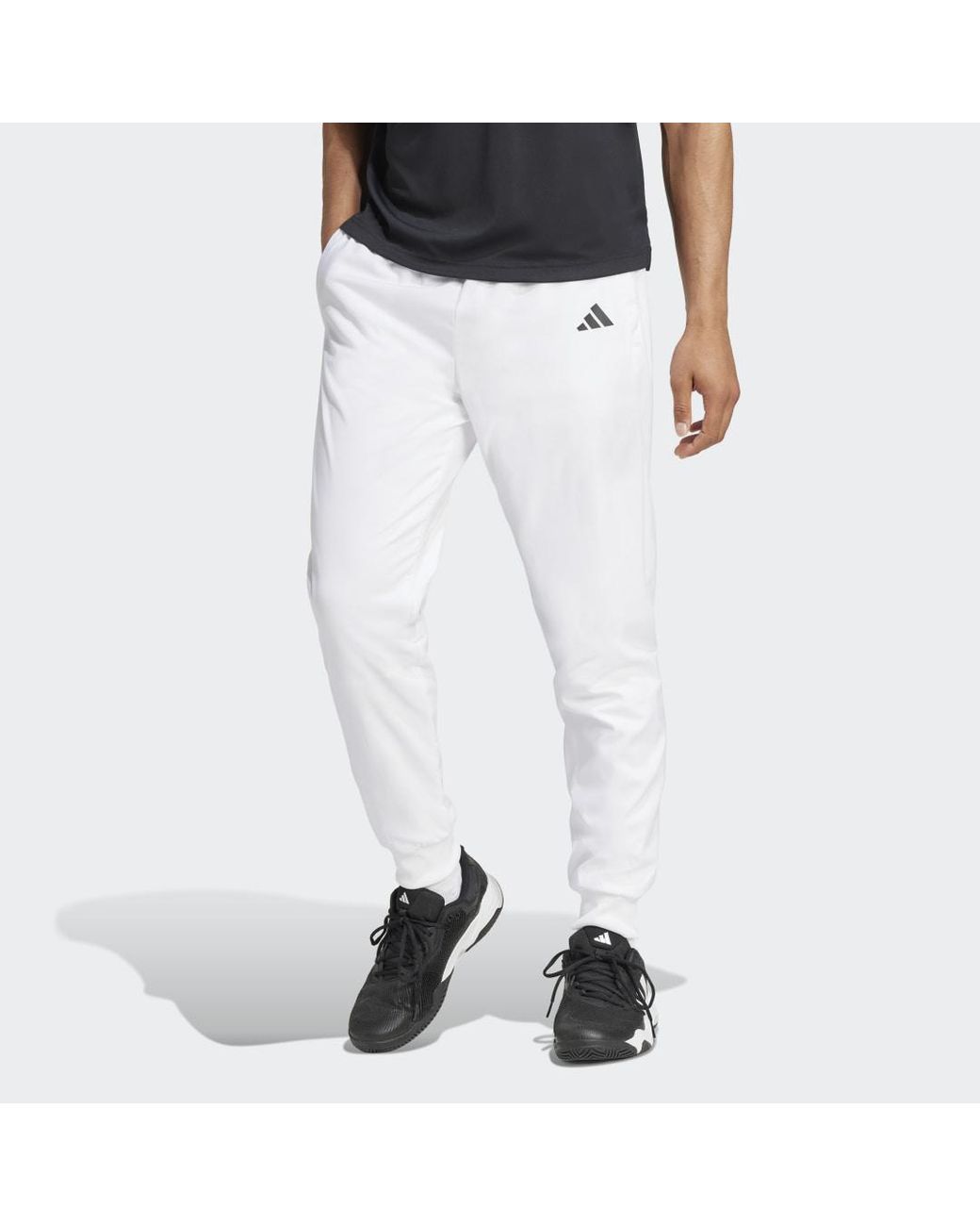 Adidas Black Tennis Walk-On Tracksuit Bottoms for men