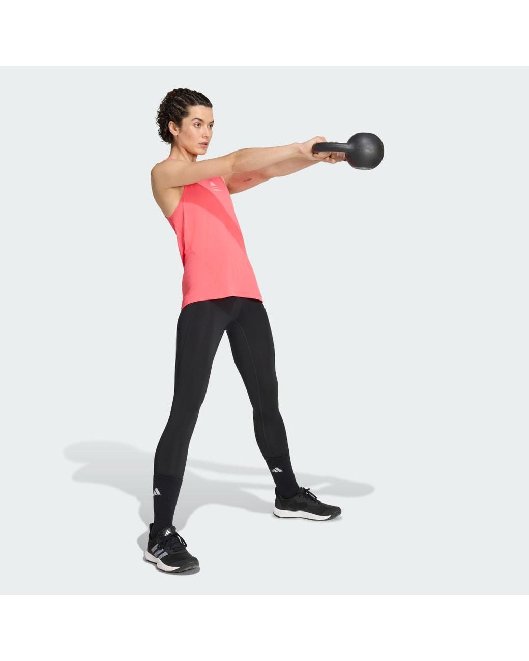 Adidas Pink Les Mills Graphic Tank Top