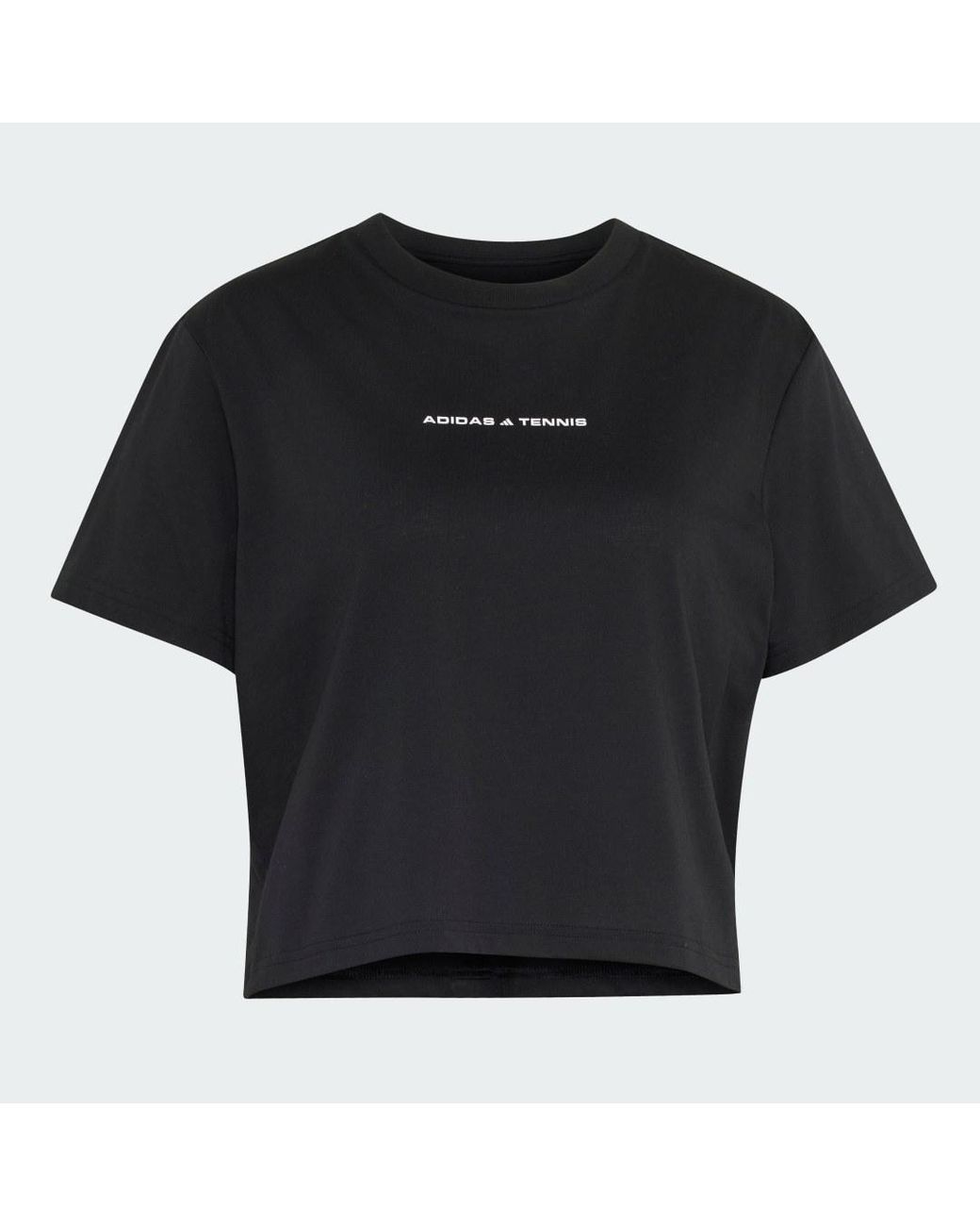 Adidas Black Tennis Culture Graphic T.Shirt