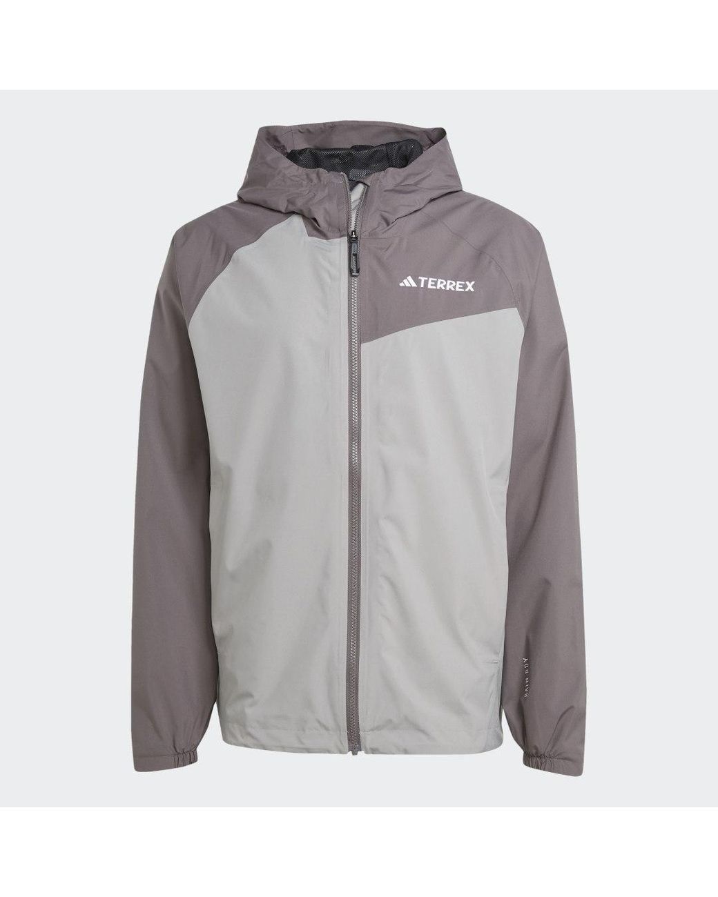 Adidas Gray Terrex Multi 2L Rain.Rdy Jacket for men