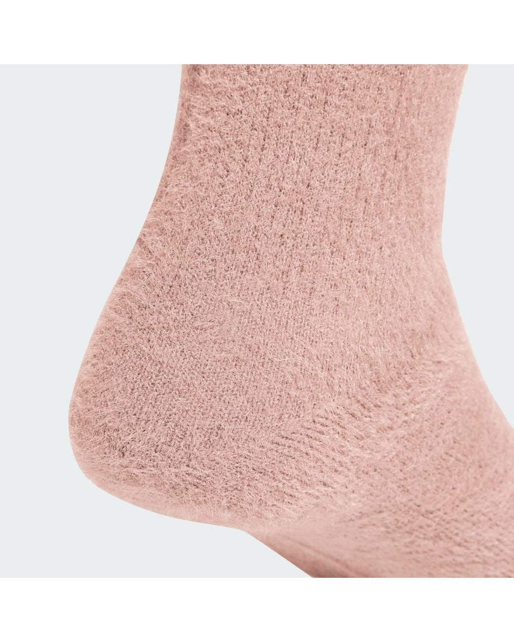 Adidas Red Fluffy Crew Sock 2 Pairs