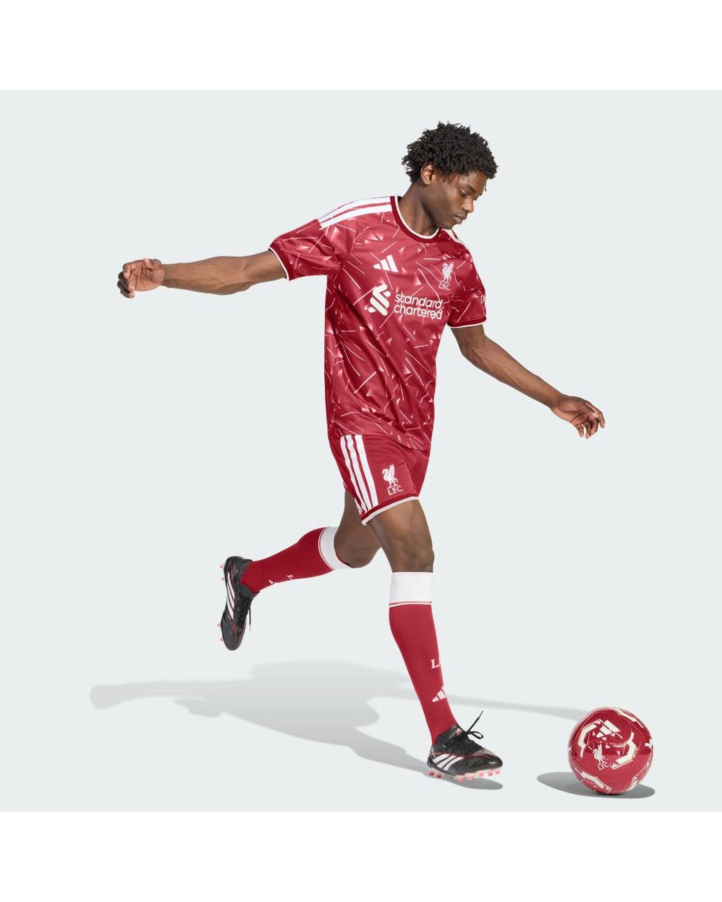 Adidas Red Liverpool 2026/27 Home Replica Shorts for men