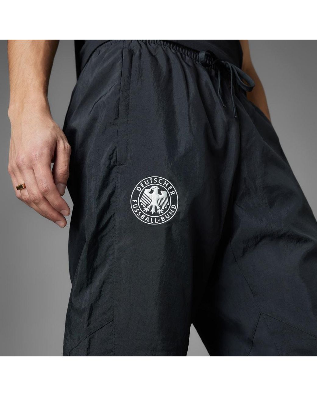 adidas Germany Originals Track Tracksuit Bottoms in Black