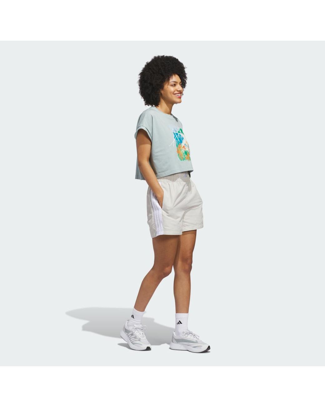 Adidas White Summer Romance Graphic T-Shirt