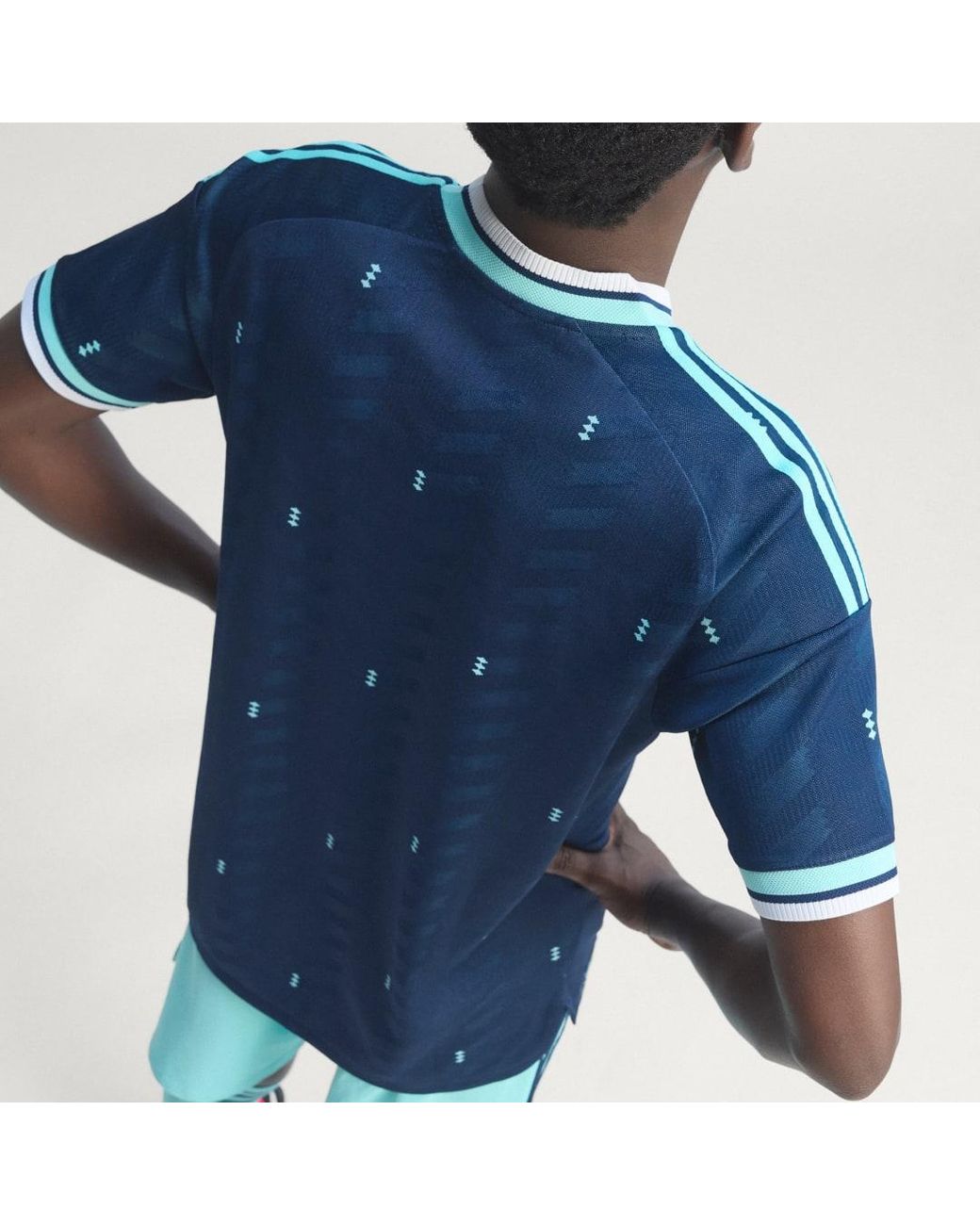 Adidas Blue Germany 26 Away Authentic Jersey for men