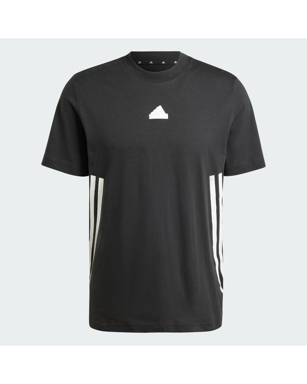 Adidas Blue Future Icons 3-Stripes Tee for men