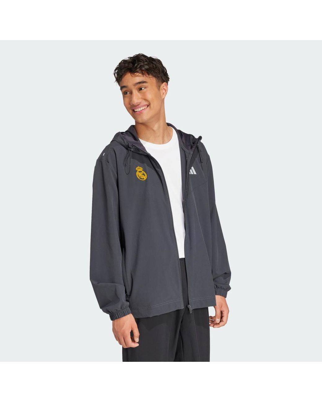 Adidas Blue Real Madrid Track Jacket for men