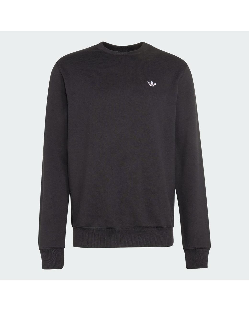 Adidas Blue Trefoil Essentials Crew Sweatshirt for men