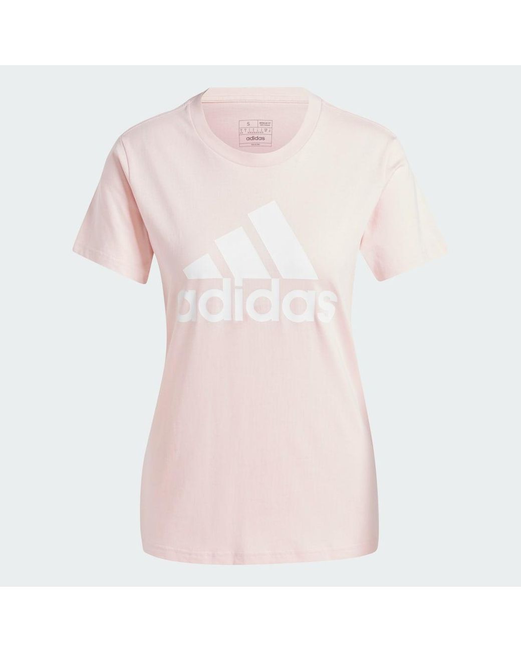 Adidas Pink Essentials Logo Tee
