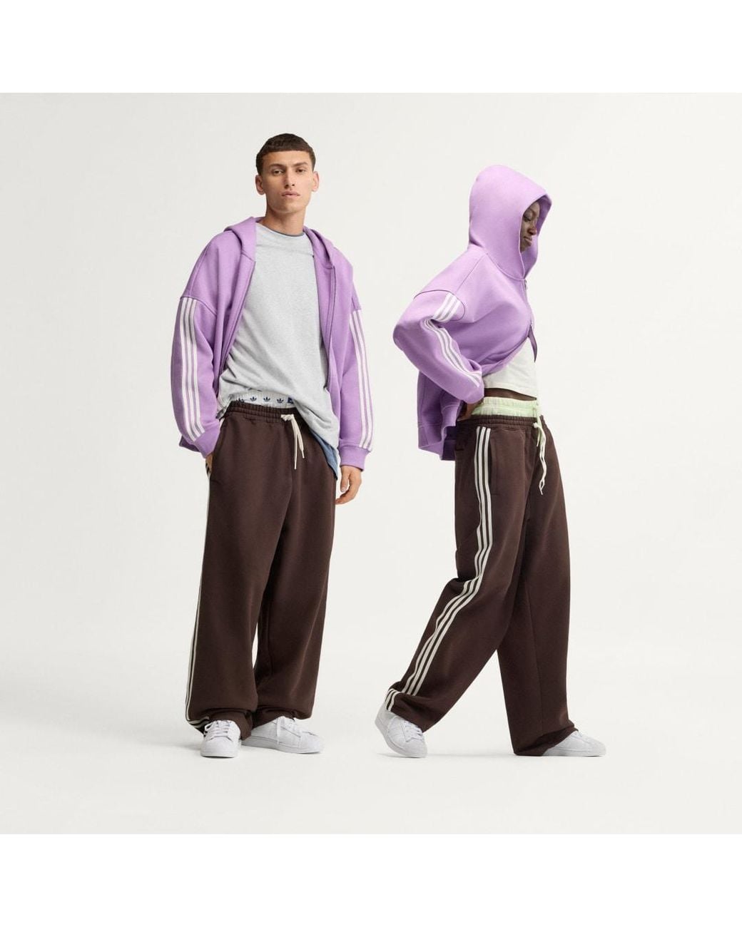 Adidas Red Adisignature 3 Stripes Open Hem Sweatpants