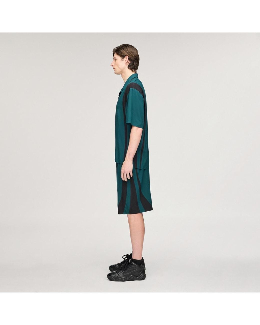 Adidas Green Y-3 Ultralight Woven Shirt for men