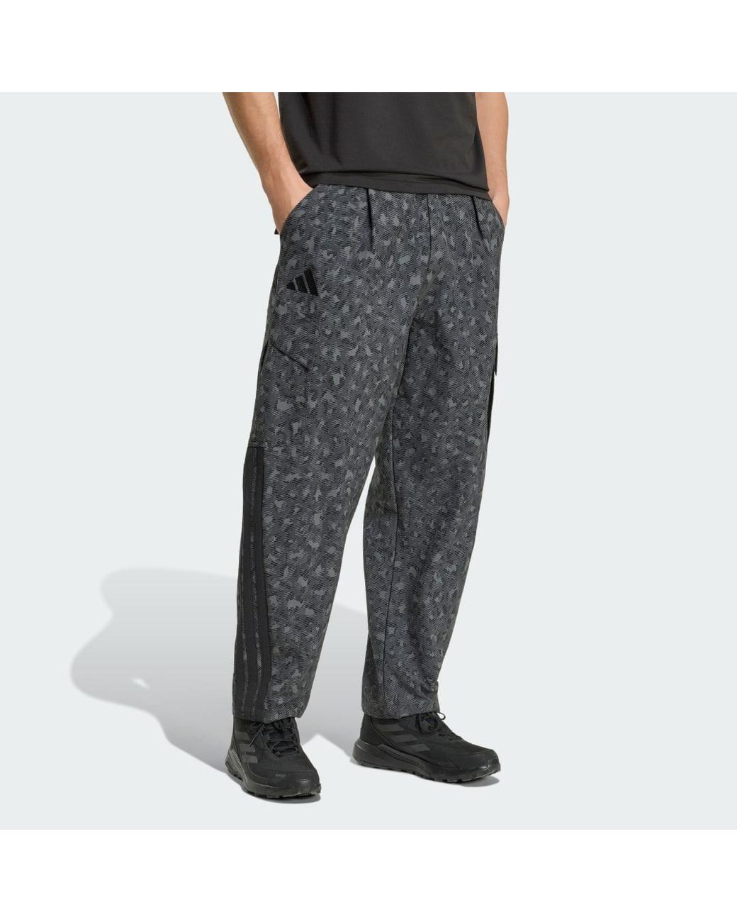 Adidas Gray Terrex Xploric Clima365 Cargo Tracksuit Bottoms for men
