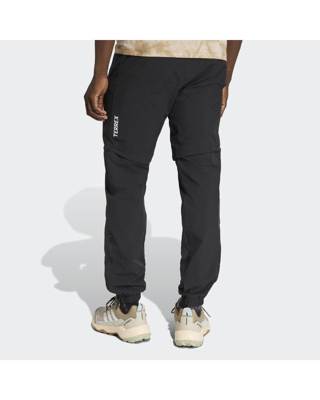 Adidas Black Terrex Xperior Utilitas Clima365 Zip-Off Tracksuit Bottoms for men