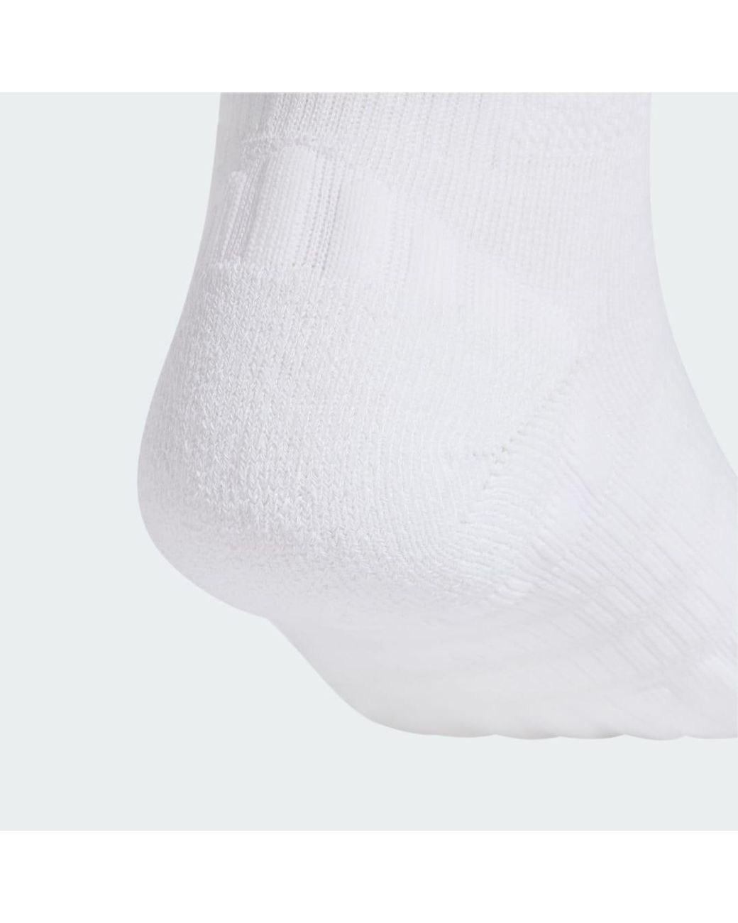 Adidas White Tennis Low Cut Socks Cushioned 1 Pair Pack