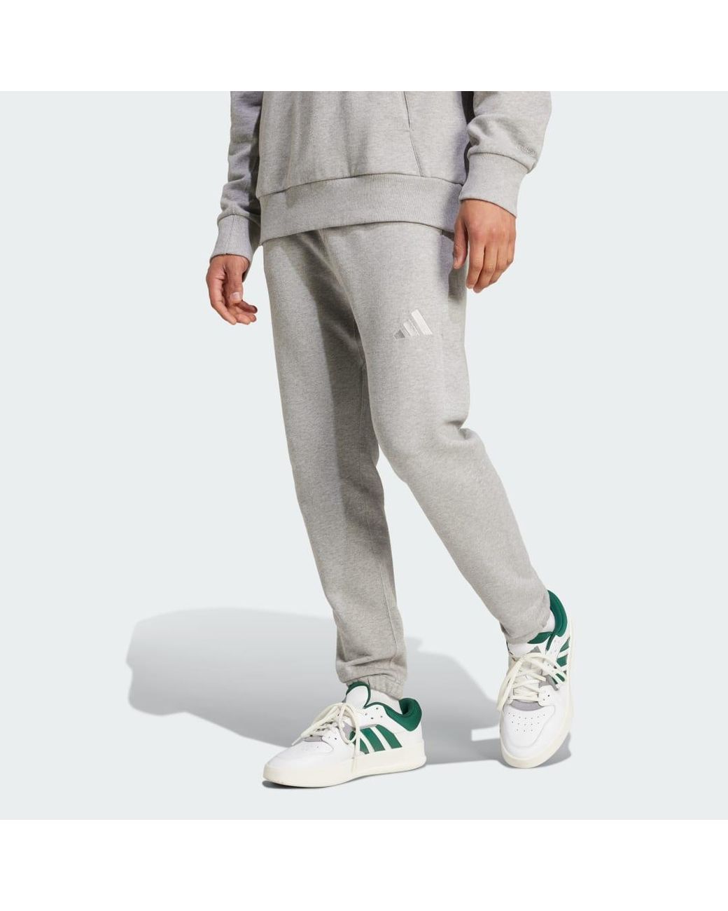 Adidas Gray All Szn French Terry Regular Tapered Pants for men