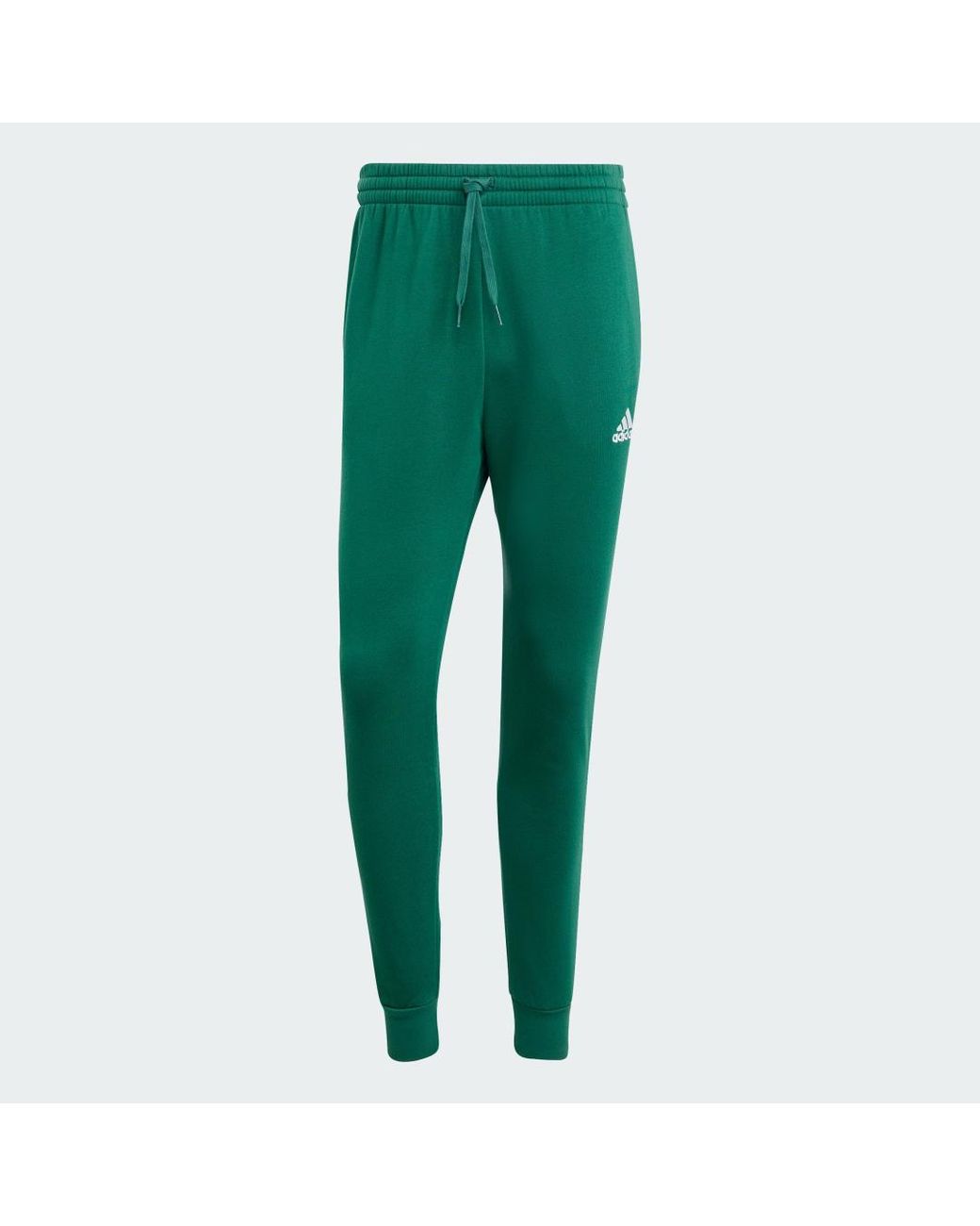 Adidas Green Essentials Fleece Regular Tapered Joggers for men