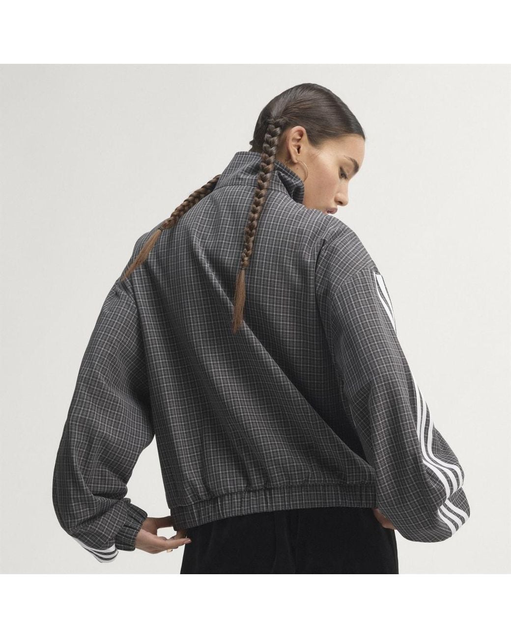 Adidas Black Checks Track Top