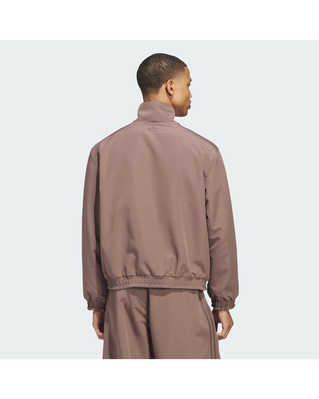 Adidas Brown Firebird Coach Jacket for men